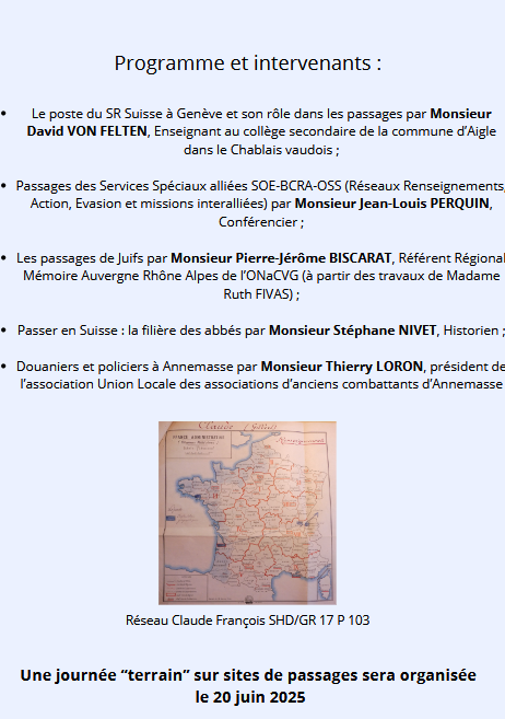 COLLOQUE : Les passages en SUISSE 40/44