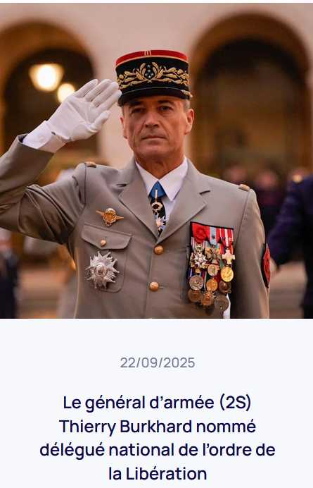 Le nouveau délégué de l’ordre national de la Libération